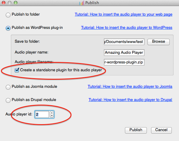 amazing audio player tags