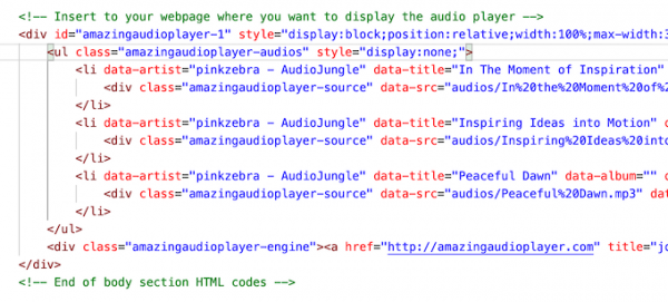 audio-player-html-code